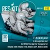 RESKIT RSF32-0092 F-35 (A/C) pilot in late ejection seat for RESKIT Cockpit for Trumpeter kit (RSU32-0109, RSU32-0110, RSU32-0227, RSU32-0228) (3D Printed) (1/32)